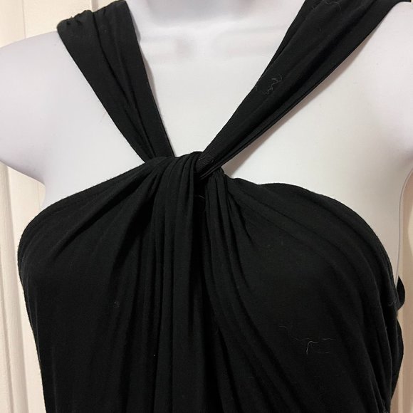 Stunning Tahari black sleeveless maxi dress S/P - Picture 8 of 10
